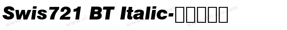 Swis721 BT Italic字体转换